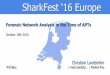 SharkFest ‘16 Europe · SharkFest ’16 Europe • Arnhem, Netherlands • October 17-19, 2016 • #sf16eu Where’s the catch? - Depending on the type of intrusion you’re facing,