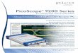 PicoScope 9200 Series Data Sheet...PicoScope 9200 Series Sampling Oscilloscopes 10 GHz prescaled trigger T he PicoScope 9200A scopes have a built-in high-frequency trigger with frequency