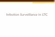 Infection Surveillance in LTCInfection Surveillance in LTC . Purpose of Surveillance: -Identify Individuals with Infection Syndromes -Apply Appropriate Isolation ... Salmonella], acute