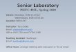 Contemporary Physics Lab (Senior Lab, PHYC493L)...Lab course: experiments in particle physics and atomic molecular and optics (AMO) for advanced undergraduates. ... • Spectroscopy