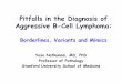 Pitfalls in the Diagnosis of Aggressive B-Cell Lymphoma Conf PDFs/2 - Tue VT - Pitfalls in the Diagnosis of...Pitfalls in the Diagnosis of Aggressive B-Cell Lymphoma: Borderlines,