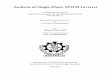 Analysis of Single -Phase SPWM Inverter · 2017-02-01 · Analysis of Single -Phase SPWM Inverter A THESIS SUBMITTED IN PARTIAL FULFILLMENT OF THE REQUIREMENTS FOR THE DEGREE OF BACHELOR