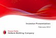 Investor Presentation - Coca-Cola HBC...company Multon, together with The Coca-Cola Company (TCCC) Delisting from Australian Stock Exchange Formation of Coca-Cola Beverages (CCB) from