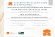 ISO 27001:2013 - CloudCIX · ISO 27001:2013 This certificate is valid for the activities specified below: The provision of communications, colocation, Infrastructure as a Service