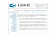 30th Anniversary Edition - Homepage | ISPE · 2018-08-08 · 1 VOLUME 23 ISSUE 3 30th Anniversary Edition ISPE NJ Chapter Statement of Value Page 1 President’s New Jersey ISPE is
