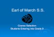 Students Entering into Grade 9 Earl of March S.S. Course ... · English English English English Grade 9 Grade 10 Grade 11 Grade 12. Electives ADA1O (Drama) AMI1O (Music) AVI1O (Visual