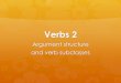 Verbs 2 - BYU Linguistics & English Languagelinguistics.byu.edu/faculty/hwills1/Ling220/lectures/lecture14.pdf · “Good dictionaries typically list the major argument structure