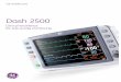 Dash 2500 Brochure - GE Healthcaremdsolutions.gehealthcare.com/pdfs/prod-dash-2500.pdf · The Dash 2500 is a full-featured, cost-effective bedside monitor with up to 5 waveforms