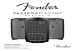 MANUAL DE INSTRUCCIONES - fmicassets.com · 5 Felicidades y gracias por su compra de un sistema audio Fender® Passport Event Series 2—un sistema audio portátil todo-en-uno diseñado