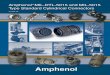 This catalog covers Amphenol · • Amphenol Industrial Connector Brochure, SL-381, for an overview of the industrial family of connectors. • Amphenol Catalog SL-100, which provides