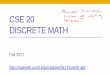 CSE 20 Discrete math - University of California, San Diegocseweb.ucsd.edu/classes/fa17/cse20-ab/files/Lect15_Fa17_A_post.pdfToday's learning goals • Define and compute the cardinality