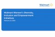 Walmart Women’s Diversity, Diversity Colloq/2013.Diversity.Thorn.pdf · Diversity and Inclusion for Suppliers and Professional Services Partners •In the US, will work with major