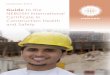 Guide to the NEBOSH International Certificate in ... · IOSH) of the Institute of Occupational Safety and Health (IOSH – ). The NEBOSH National Certificate in Construction Health