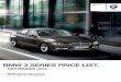 BMW 3 SERIES PRICE LIST. · 2019-11-10 · BMW TwinPower Turbo 4-cylinder petrol engine with single turbo twin-scroll technology, combined with Valvetronic, Double VANOS and High
