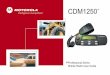 CDM1250 cover - Repeater BuilderCDM1250 TM Professional Series Mobile Radio User Guide PMS 1807 CMYK = 0, 100, 96, 28 CDM1250