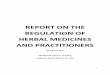 REPORT ON THE REGULATION OF HERBAL MEDICINES AND 2015-03-26¢  A large number of herbs and herbal products