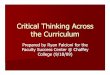 Critical Thinking in the Classroom–– A bit of psychological discomfort can be motivatiA bit of psychological discomfort can be motivatingng (Frager). More Ways to Promote CT nn
