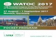 27 August – 1 September 2017 Munich, GermanyPOCKET PROGRAM 27 August – 1 September 2017 Munich, Germany WATOC 2017 11th Triennial Congress of the World Association of Theoretical