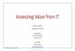 Assessing Value from IT - Chapters Site · Assessing Value from IT Ottawa, Ontario September 23, 2015 Dr. Gerald Grant Sprott School of Business ... ©Gerald Grant and Robert Collins