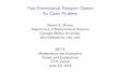 Two-Dimensional Passport Option An Open Problem · 2018-06-08 · Two-Dimensional Passport Option An Open Problem Steven E. Shreve Department of Mathematical Sciences Carnegie Mellon