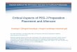 Critical Aspects of PEG-J Preparation Placement …...Critical Aspects of PEG-J Preparation Placement and Aftercare Duodopa® (20mg/ml levodopa + 5mg/ml carbidopa intestinal gel) For