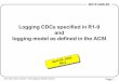 Logging CDCs specified in R1-9 and logging model as ... · R0-2; April 3, 2003; Log CDCs - ACSI Logging; by Karlheinz Schwarz Page 1 IEC 61400-25 Logging CDCs specified in R1-9 and