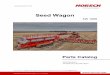 Seed Wagon - HORSCH...4 SW1000 Parts Catalog – Version 1.5 05/2019  Contents Section 1 – Base Machine
