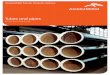 Tubes and pipes Data...ASME B36.10 M:2004 ø21.3 – 273.1 mm, W.T. 2.3 – 20.0 mm 1The tubes according to this norm may be ordered only by previous agreement. 2By agreement it is
