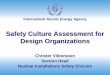 Safety Culture Assessment for Design Organizationsewh.ieee.org/conf/hfpp/presentations/111.pdf• Safety Culture Steering Group was established • Facilitating implementation of the