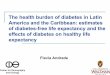 The health burden of diabetes in Latin America and …...• Life tables by 5-year age groups, sex and country Data - SABE SABE is a multicenter survey that investigates the health