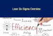 Lean Six Sigma Overview Six Sigma Project Identification â€¢ Usually, Six Sigma projects are undertaken