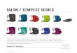 TALON / TEMPEST SERIES - Osprey Europe...TALON / TEMPEST SERIES 2 OVERVIEW SHARED FEATURES 1 Stow-On-The-Go trekking pole attachment* 2 Lower InsideOut compression/carry straps* 3