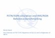 PSTN/ISDN emulation and IMS/NGN Reference Benchmarking...• Call flow • Load profile • Metrics and design objectives • Benchmark Test ... –ETSI TC MTS • Testing framwork