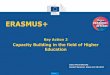 ERASMUS+ - European Commission · Erasmus+ Key Action 2 Capacity Building in the field of Higher Education ERASMUS+ Claire Morel DG EAC Contact Seminar, Rome 19/10/2017