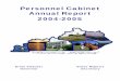 Personnel Cabinet Annual Report 2004-2005 Reports/2004-2005 Annual   2004-2005 Personnel Cabinet