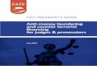 Anti-money laundering and counter terrorist financing for ... · ers and relevant actors in close contact to discuss their common challenges and possible solutions, generating a framework