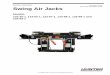 Operating Instructions for Swing Air Jacks Air Jack 2 (English).pdf · Operating Instructions for Swing Air Jacks Jacking the Vehicle 17 After you are sure the jack is fully locked