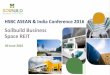 Soilbuild Business Space REIT · HSBC ASEAN & India Conference 2016 . Soilbuild Business Space REIT 30 June 2016 . 2 ... outcomes and results may differ materially from those expressed