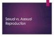 Sexual vs. Asexual Reproduction vs Asexual...How does Sexual Reproduction work? Meiosis –process that makes sex cells (“gametes”) –cells that only have half the chromosomes
