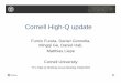 Cornell High-Q update - Jefferson Lab · Cornell High-Q update Fumio Furuta, Daniel Gonnella, Mingqi Ge, Daniel Hall, Matthias Liepe Cornell University TTC High-Q Working Group Meeting