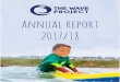 annual report 2017/18...KEY STATS YOUNG PEOPLE have beneﬁtted from our surf therapy courses and beach school. ATTENDACE AT SESSIONS YOUNG PEOPLE SURF THERAPY REFERRALS ACTIVE VOLUNTEERS