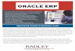 SOLUTIONS FOR ORACLE ERP - Radley Corporation · most out of your Oracle EBS investment. Implement Radley solutions for Oracle E-Business Suite and you can look forward to your workforce