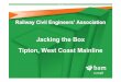 Jacking the Box Presentation 15.4 - RCEArcea.org.uk/.../Jacking_the_Box_Presentation_15.4.11.pdf · –Macalloy bars –Thrust plates –ADS letter boxes Underbridge Structure. Underbridge