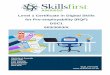 Level 1 Certificate in Digital Skills for Pre-employability (RQF) … · 2018-10-18 · Level 1 Certificate in Digital Skills for Pre-employability (RQF) DSC1 603/3003/X Skillsfirst