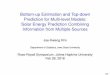 Bottom-up Estimation and Top-down Prediction for Multi ......Bottom-up Estimation and Top-down Prediction for Multi-level Models: ... Monitoring Network I Global Horizontal Irradiance