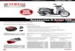 Accesorios X-Enter 125 - Yamaha Motor Europe N.V. · • Capacidad para albergar un casco integral o su equipamiento de carretera • Disponible en versión estándar en color negro