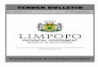 TENDER BULLETIN - limtreasury.gov.za...LIMPOPO PROVINCIAL TENDER BULLETIN NO. 22/2013/14 FY, 27 SEPTEMBER 2013 NOT FOR SALE Page 4 2. INSTRUCTIONS 1. Bidders are advised to read the