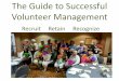 The Guide to Successful Volunteer Management · Warehouse Supervisor Roy Aguilar RAguilar@communityfoodbank.org Manages all warehouse operations Trains and supervises warehouse volunteers,