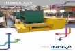 INDEVA AGV - ASPOL · automatic and simple mechanism using gravity to slide boxes from the AGV to the rack and vice-versa. The dimensions of the roller tracks are designed according