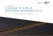 LOW COST RENEWABLES - agora-energiewende.de · A word on low cost renewables Agora Energiewende 9 Introduction Renewable energy technologies have undergone dra-matic cost reductions